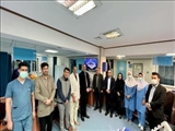 بازدید دکتر نادی از بخش های مختلف بیمارستان در آستانه سال نو