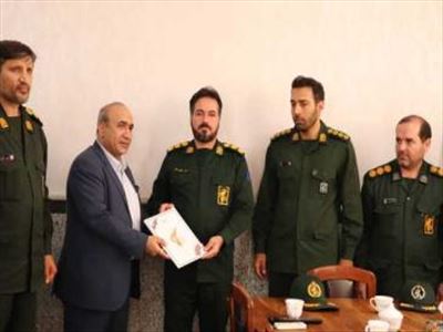 دیدار فرمانده سپاه پاسدارن با رئیس دانشکده علوم پزشکی سراب به مناسبت روز پزشک